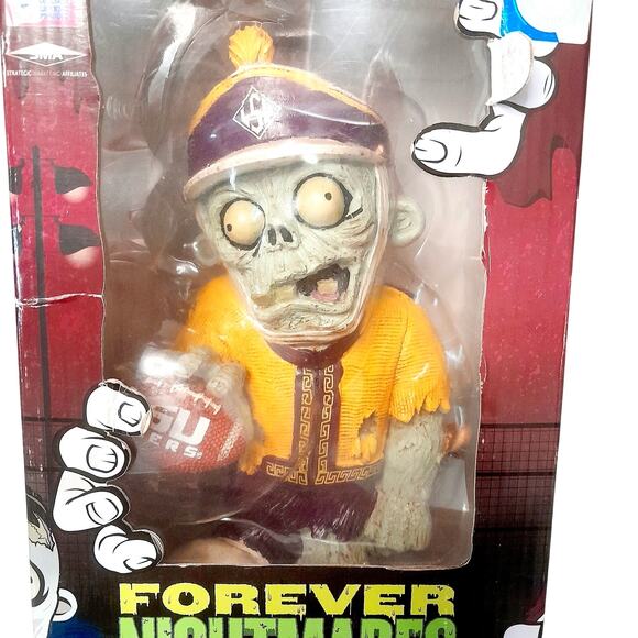 LSU Tigers 10" Resin Orange Zombie Figurine Statue  NCAA w Box Garden New - Picture 2 of 3